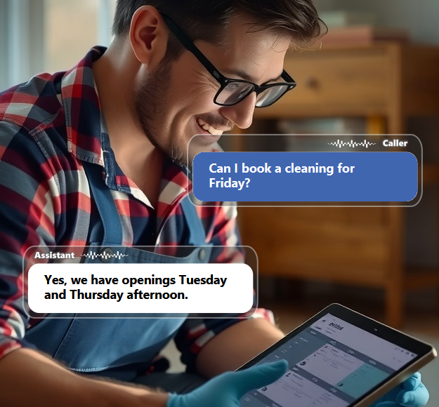 Customers do not want to leave messages and wait to hear back....