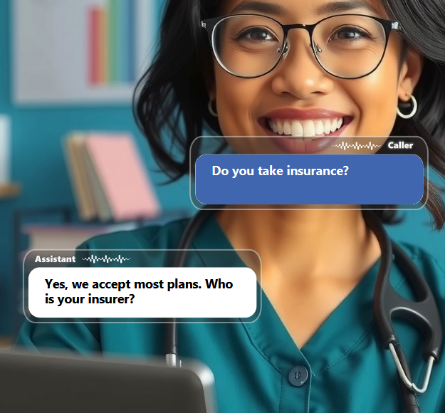 Patients often call with questions about services, conditions treated, insurance, first visits,...
