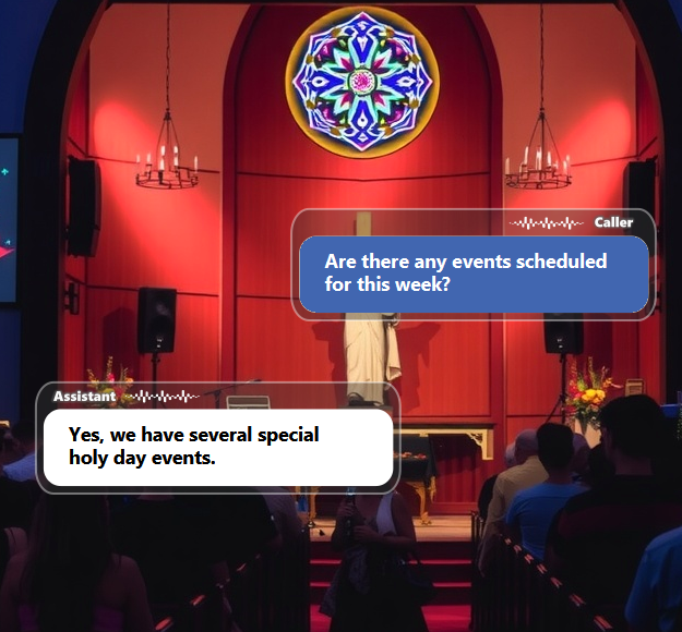 People often call to ask about service times, special events, ministries, programs,...