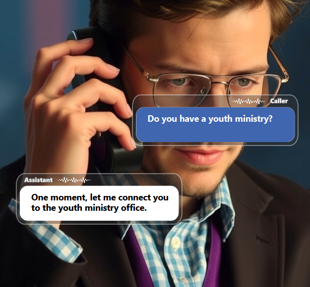 Not every church call belongs at the front desk. AI can direct...