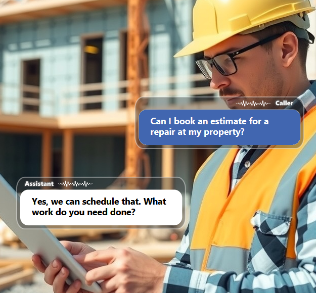 When someone is calling for a quote, estimate, or site visit, speed...