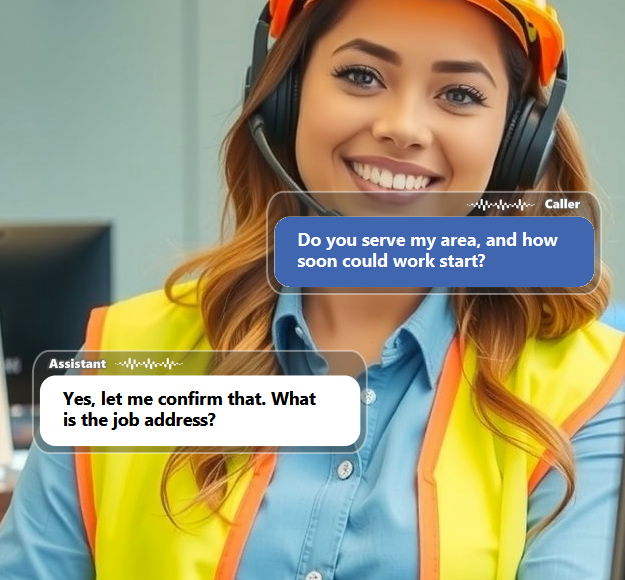 Callers frequently want quick answers about service areas, project timelines, permits, materials,...