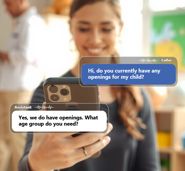 Parents often call a daycare with urgent questions about openings, age groups,...