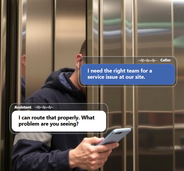 An elevator maintenance company may receive calls about routine service, entrapments, inspections,...