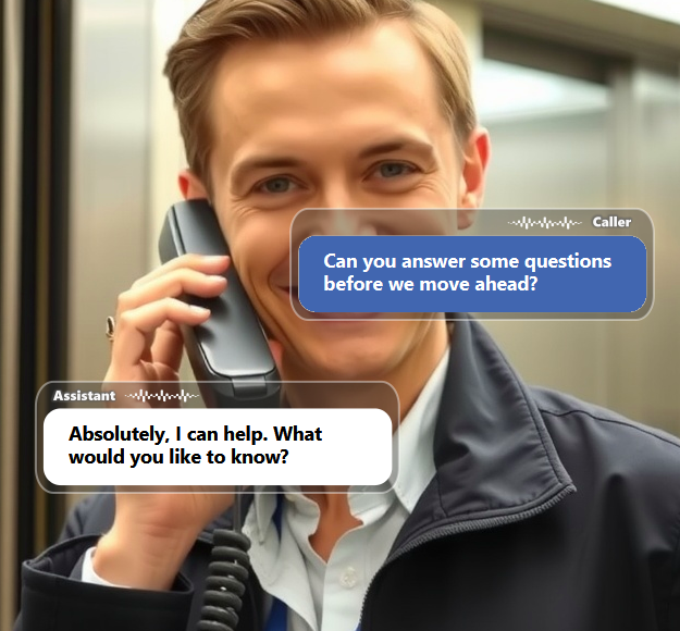 Customers often call with practical questions about coverage, response times, maintenance plans,...