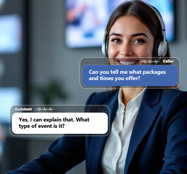 Potential clients usually have immediate questions about packages, pricing, coverage areas, availability,...