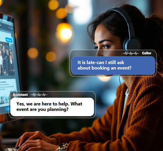 Event inquiries do not always happen during office hours. People call at...