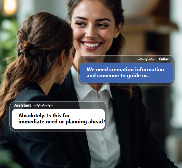 Some calls need immediate staff attention, while others involve general questions, flower...