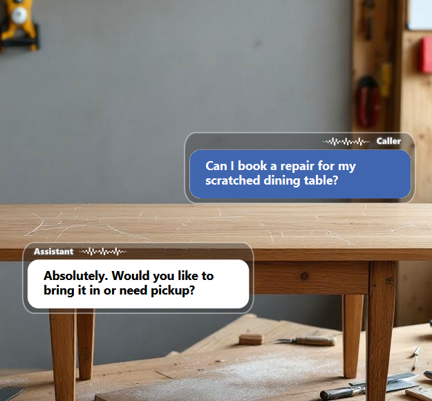 Customers want to know how soon their item can be looked at...
