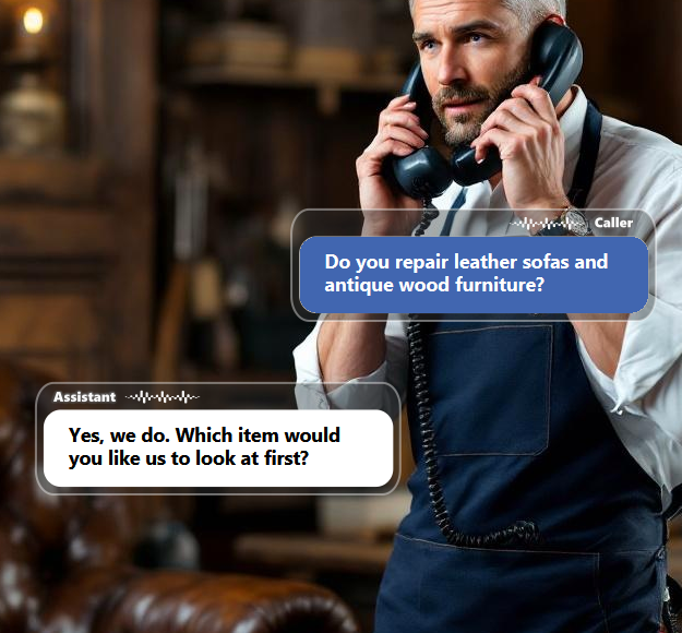 Callers often ask about turnaround time, materials, repair options, estimates, pickup and...