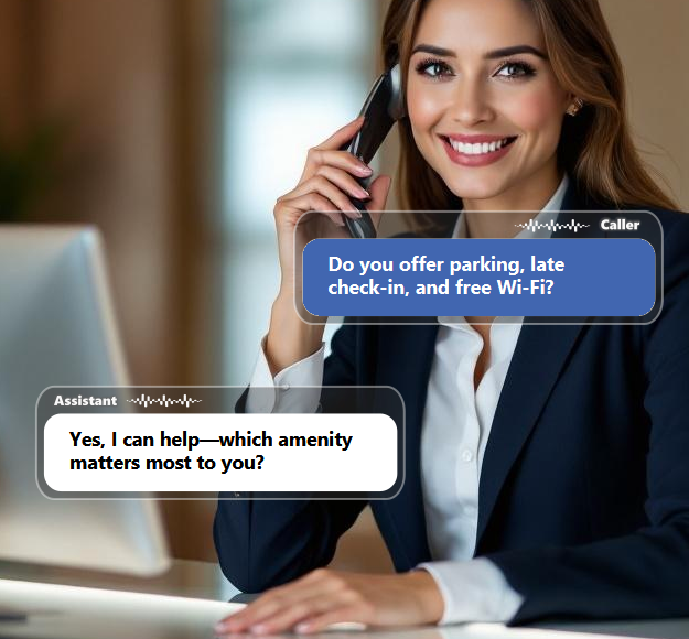 Potential guests and current guests often call with routine questions about amenities,...