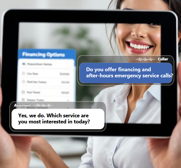 Callers often need fast answers before they commit, such as service areas,...