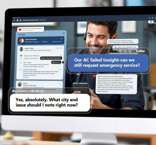 Heating and cooling problems do not follow office hours. With 24/7 AI...
