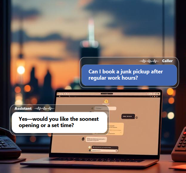 People often realize they need junk removed outside regular office hours, after...