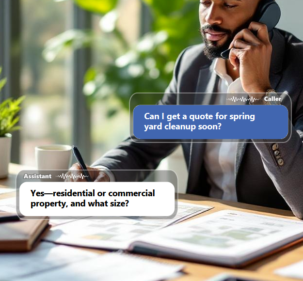 Landscaping businesses move faster when estimates and consultations are booked without delay....