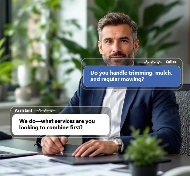 Many landscaping callers have practical questions before they commit. An AI receptionist...