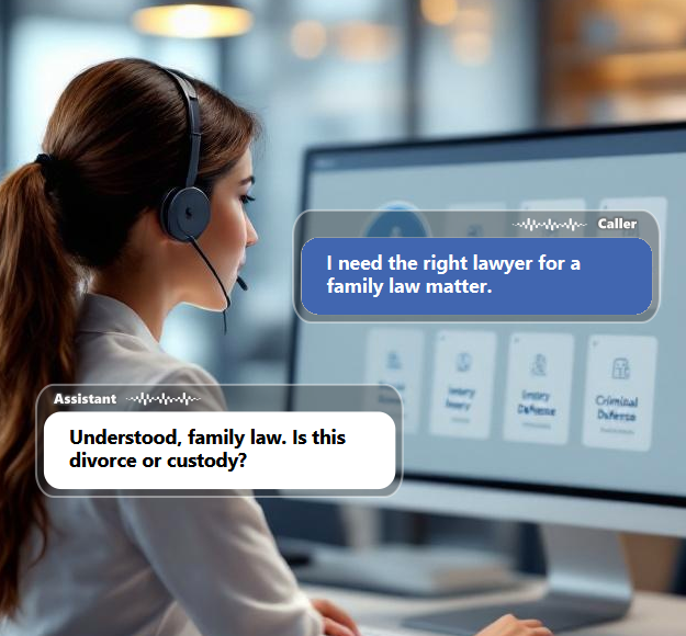 Not every call belongs with the same lawyer or department. An AI...