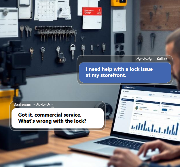 Not every locksmith request is the same. AI can distinguish between home...