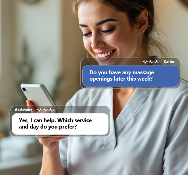 Many massage bookings are lost simply because the phone rings while you...