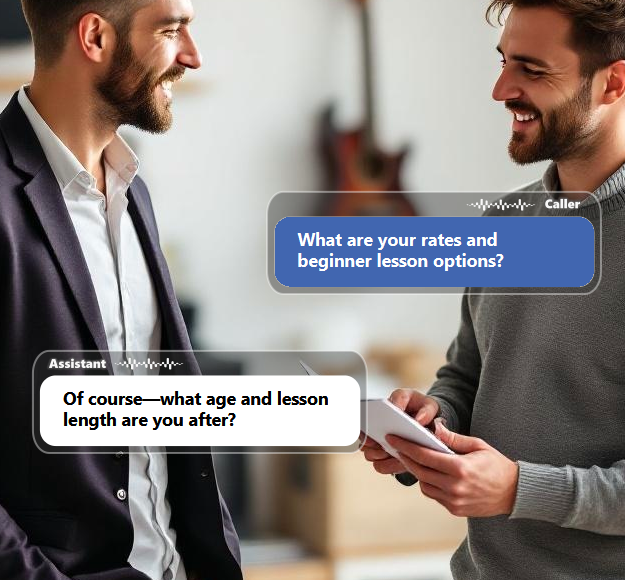 Families often call with practical questions about rates, lesson length, location, age...