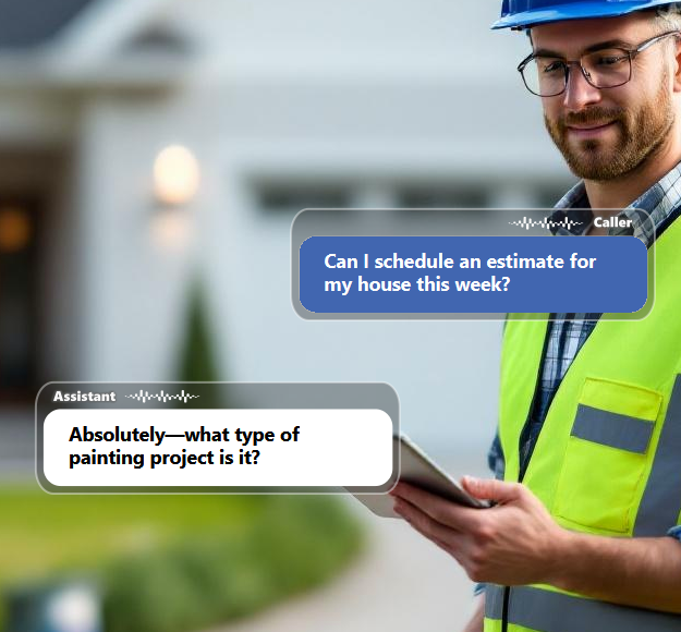 Callers usually want to schedule an estimate while they are actively planning...