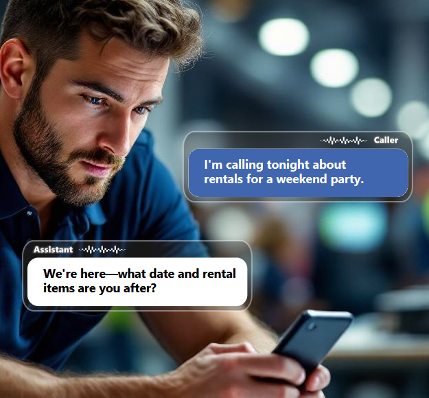 Event inquiries often come in during evenings and weekends when customers are...