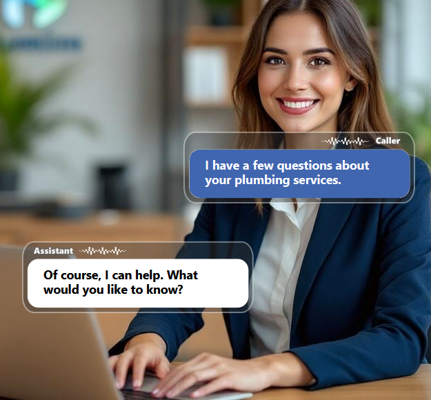 Customers often call with questions about service availability, pricing, emergency response, common...