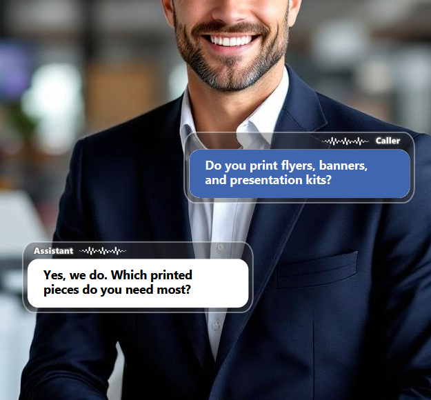 Customers often have questions about file formats, paper options, sizing, finishing, turnaround...