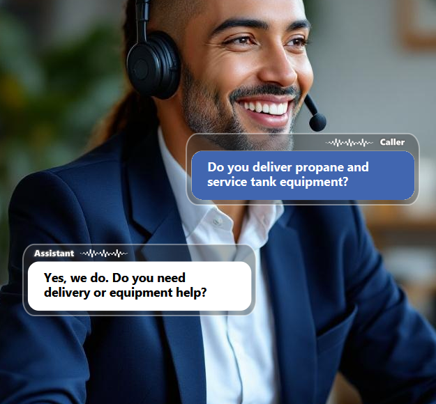 Customers often call with questions about delivery windows, tank levels, pricing, service...