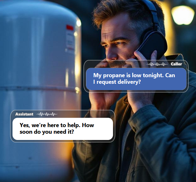 Propane needs do not always come up during office hours. Customers may...