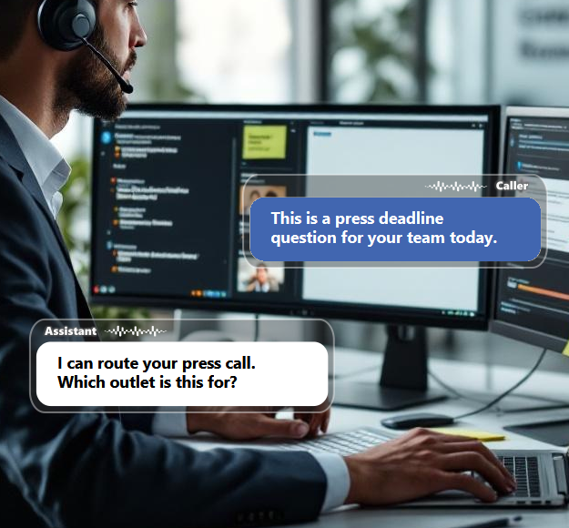 PR firms handle many types of calls, from journalists on deadline to...