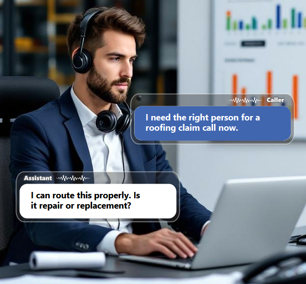A roofing business may receive calls about repairs, replacements, inspections, insurance claims,...