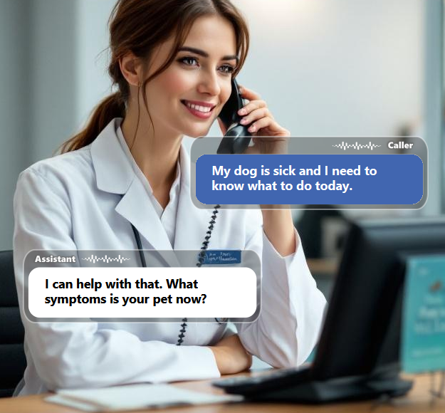 Veterinary clinics receive calls that range from routine appointment requests to urgent...